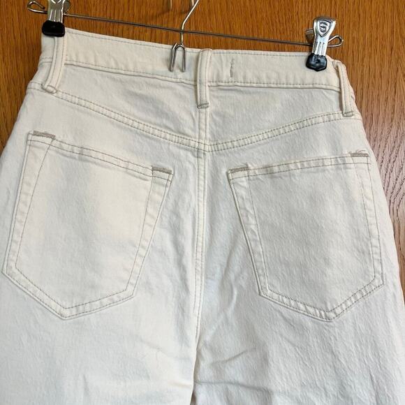 Abercrombie and Fitch, ecru, straight, ultra high rise, women's size 27-4R - Picture 8 of 10